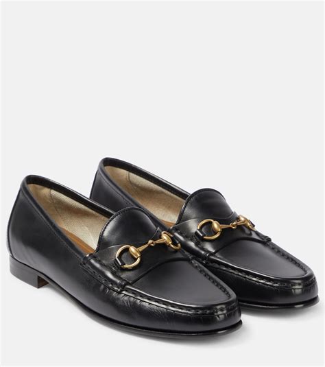 gucci 1953 horsebit leather loafer|Gucci Horsebit detailed leather loafers.